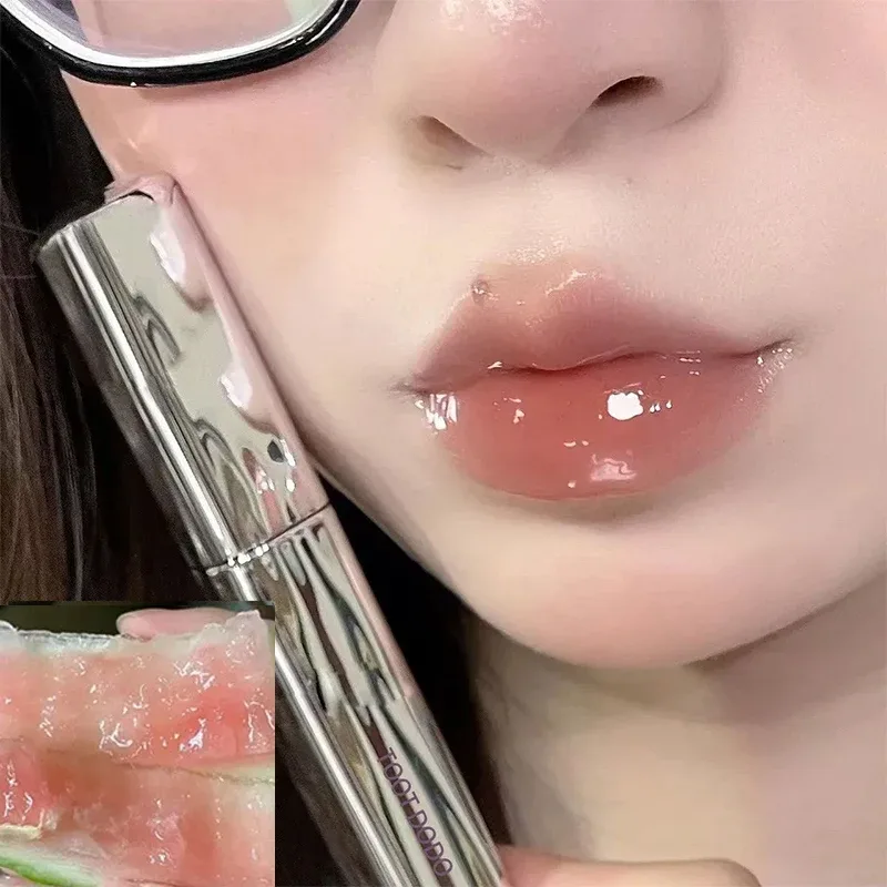 Silver Tube Πεντάχρωμο Clear Water Gloss Lip Gloss Moisturizing Mirror Crystal Jelly Lip Glaze Watery Texture Lip Tint Makeup — image 2