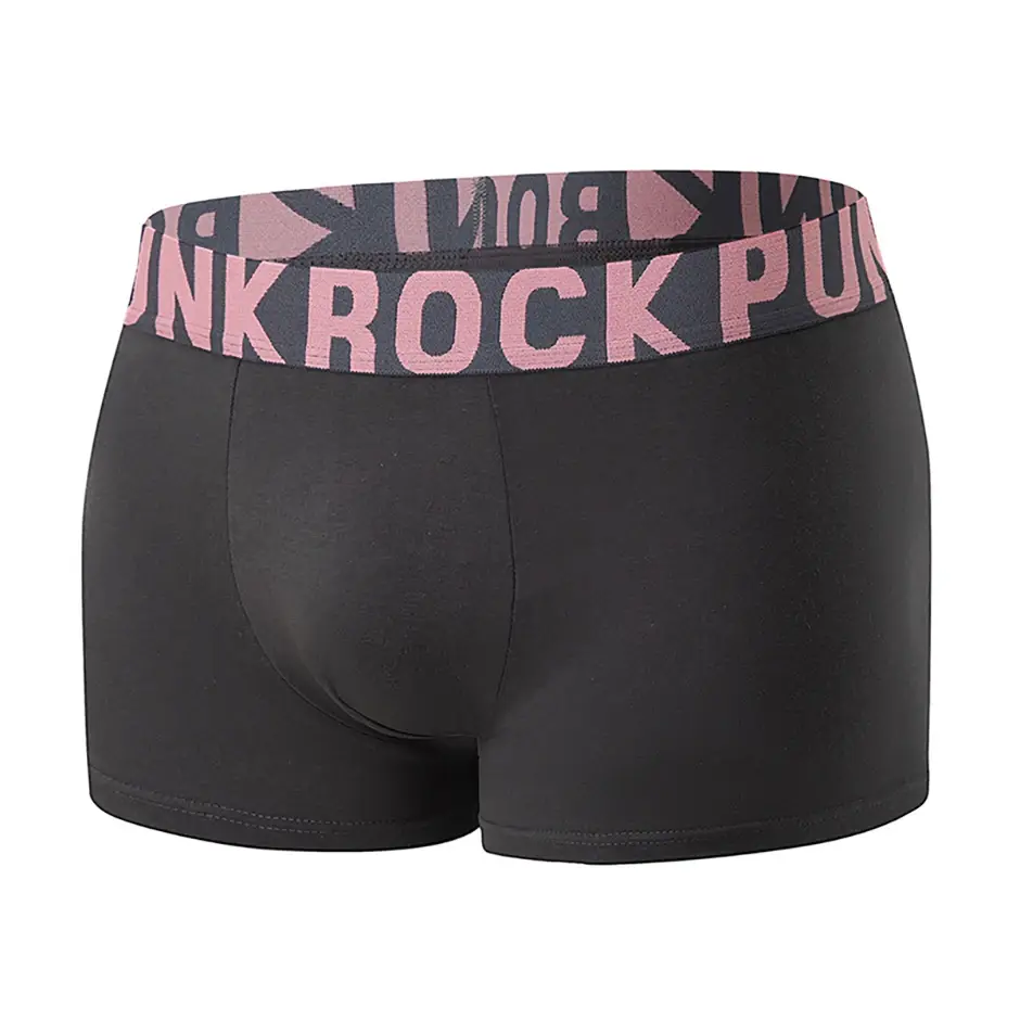 4/10 Piece Set Of Multi-color Men's Underwear Comfortable And Soft Cotton Flat Angle Pants Elastic Waist Sports Base Shorts — image 5