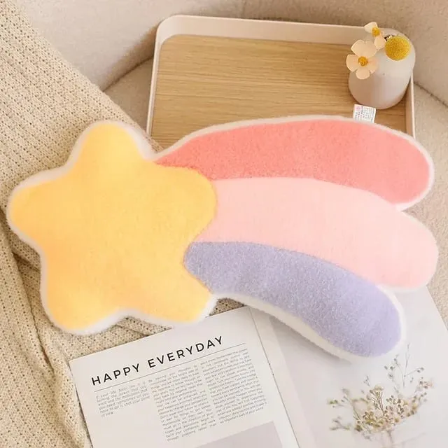 Rainbow Wish Star Moon βελούδινο μαξιλάρι Πολύχρωμο Crown Cloud Μαλακό παιχνίδι Μαξιλάρι Μαξιλάρι Καναπές Διακόσμηση σπιτιού Μαξιλάρια ριχτάρι — image 12