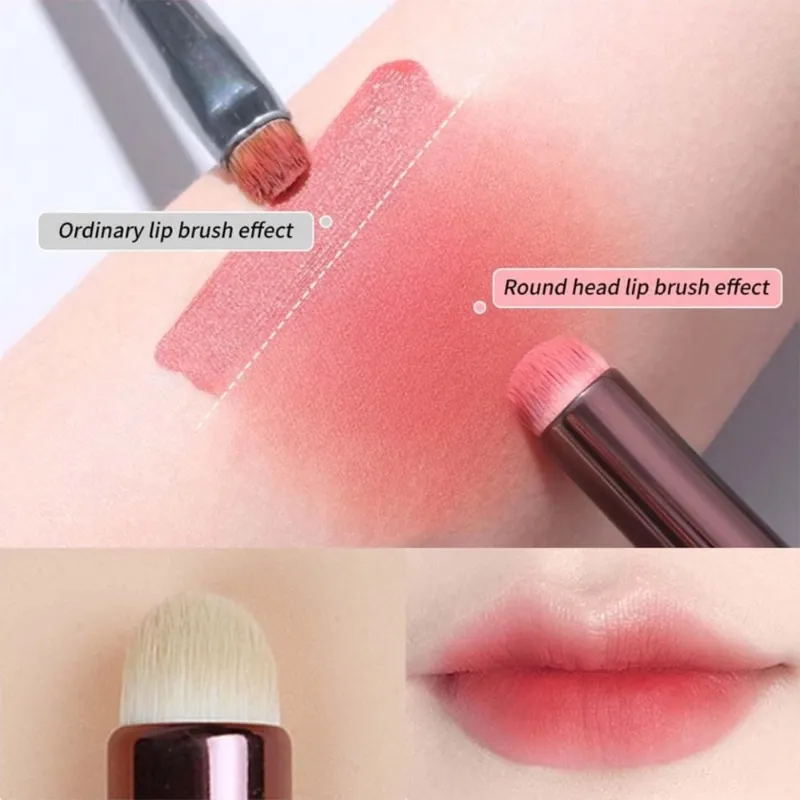 3 pçs pincel labial profissional manchas e mistura escovas para batom e brilho labial aplicação ferramenta de maquiagem