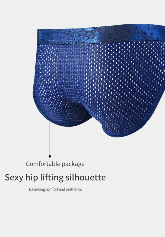 Bullet Separation Panties Men's Sexy U-Convex Briefs Vein Ice Silk Scrotal Rim Sperm Cord Shorts Varicose Heads — image 13