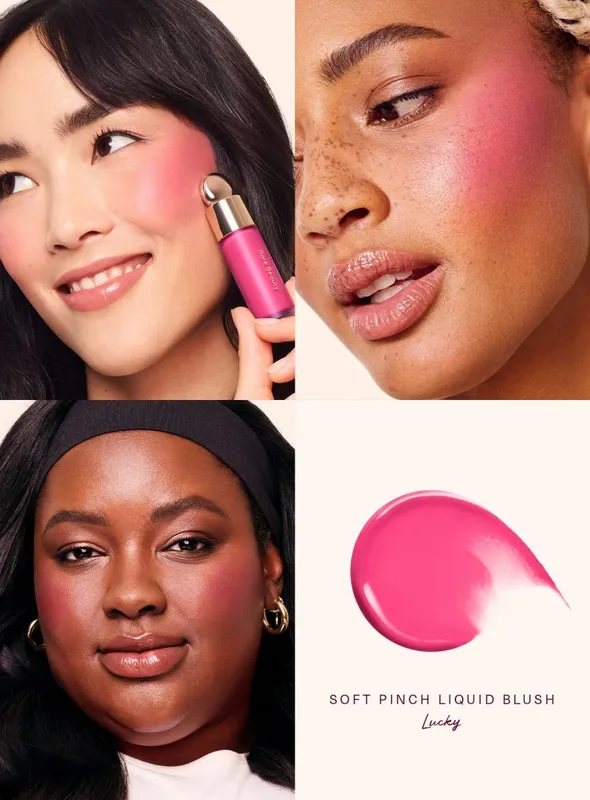 Rare Beauty Melting Cream Blush Makeup Matte Pearlescent Texture Glitter Blush Highlighter Bright Nourish Moisturize Lip Gloss — image 24