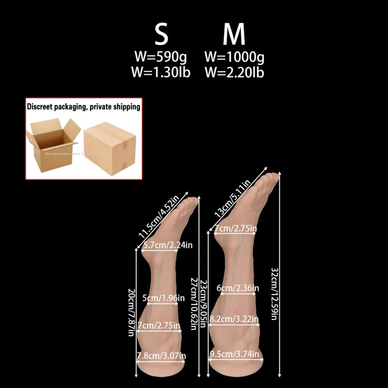 Huge Silicone Foot Butt Plug Thick Leg Dildo Large Anal Plug Anal Expander Masturbator Anus Dilator Sex Toys Adult Toy Sex Shop — image 18