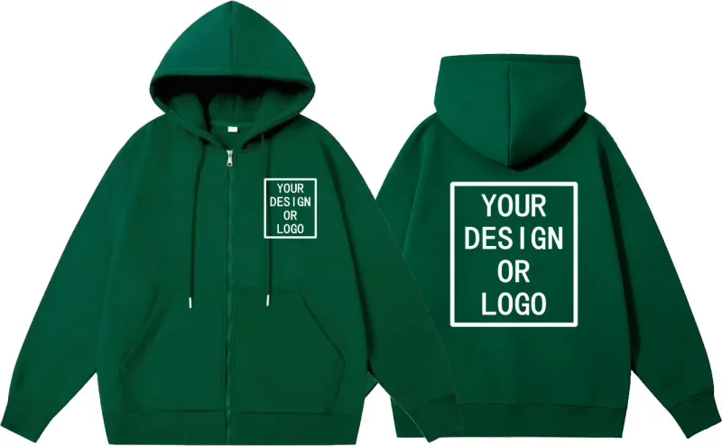 Personaliza tu propio diseño de marca, logotipo/imagen personalizada, sudaderas con capucha con cremallera DIY para hombres y mujeres, sudadera informal con capucha, nuevo jersey