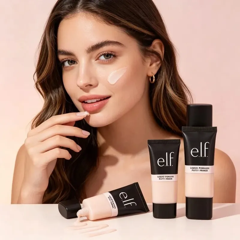 ξωτικό. Liquid Poreless Putty Primer Cream Texture Facial Makeup Base Pore Minimizing Oil Control Flawless Skin Cosmetics — image 6