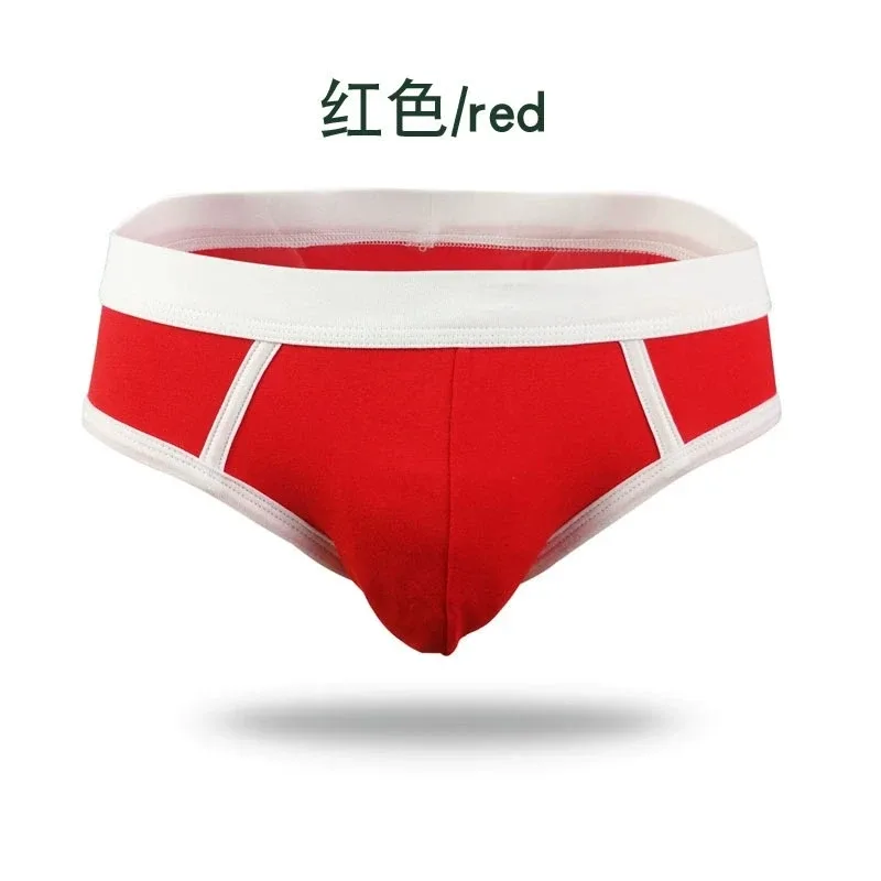 4PCS Men Cottn Briefs Underwear Simple Breathable Low Waist Lingerie Underpants Male Homewear Trunks Calzoncillos — image 16