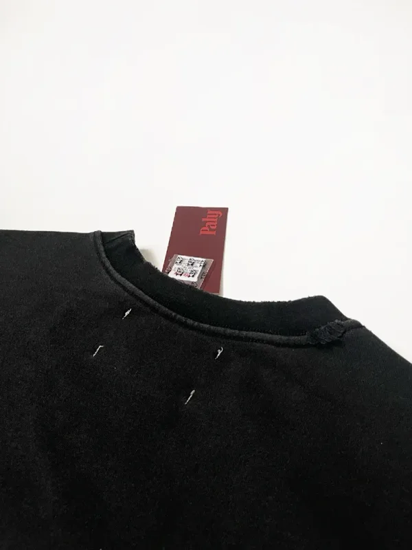 Nuevas sudaderas con capucha PALY de gran tamaño para hombre y mujer, cárdigan Vintage informal lavado negro dañado de la mejor calidad, sudaderas con cremallera — image 28