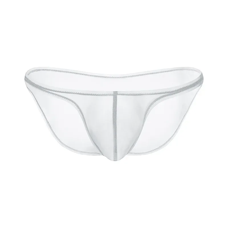 Ropa interior para hombre, bragas triangulares transparentes de seda de hielo delicadas, calzoncillos de cintura baja con personalidad — image 29