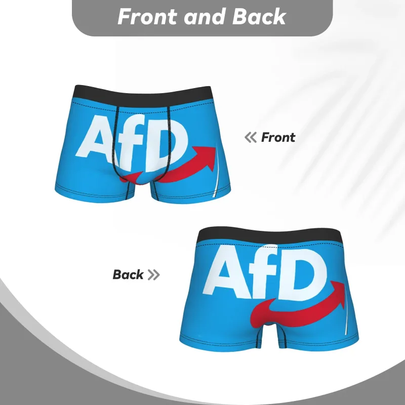 Alternative Afd Germany Shorts Briefs Underwear High Quality Man Novelty Boxershorts Printing Plus Size Panties — image 4