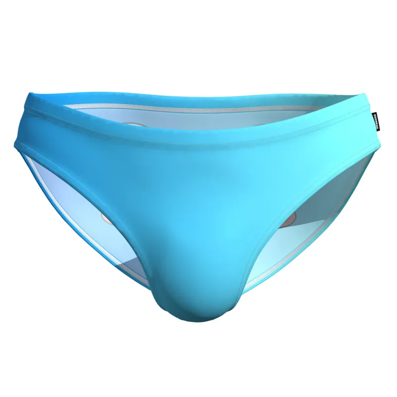 Men's Low Waist Briefs Breathable Gradual Cartoon Print Underwear Sexy Triangle Pants for Men