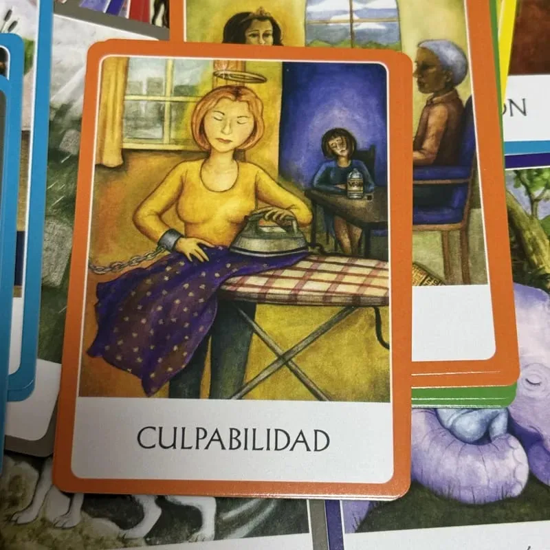 Chakras Oráculo De Los Chakra Oracle Cards 49 Deck 10,4*7,4cm Ισπανική Έκδοση Fate Divination Ταρώ Επιτραπέζιο παιχνίδι — image 4