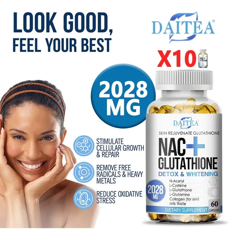 NAC Supplement L-Glutathione Intracellular Antioxidant Complex - Promotes cleansing detoxification and repair Reduces liposome — image 3