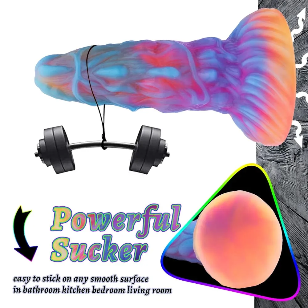 Realistic Night Glowing Anal Plug Luminous Monster Dragon Dildo for Women Men Butt Plug Sexy Dog Shape Sex Toy for Couples — image 2