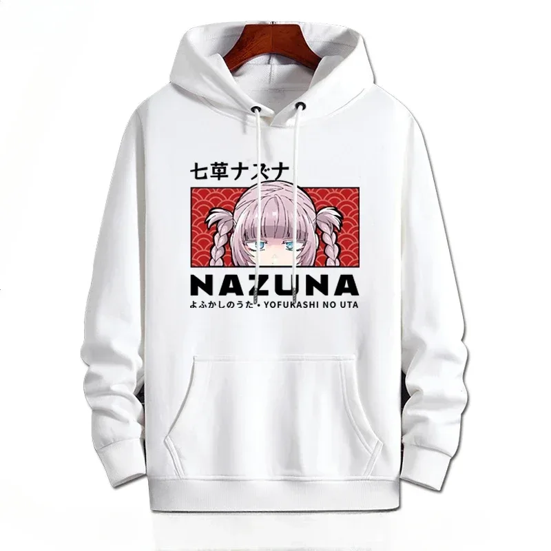 Y2K Anime CALL OF THE NIGHT Nazuna Nanakusa Funny 까마귀 힙합 그래픽 스웨터 Poleron Hombre Street Harajuku Tracksui
