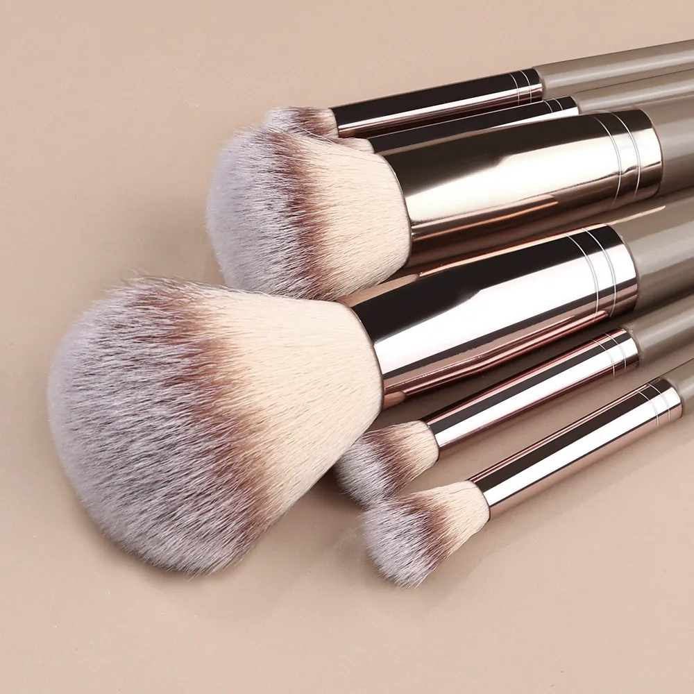 Conjunto de pincéis de maquiagem, 1-20 peças, base, blush, pó, corretivo, sombra, macio e fofo, armazenamento de ferramentas de beleza cosmética feminina