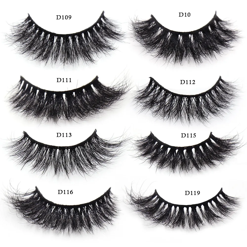 3D Mink Lashes Μαλακές τρίχες Ψεύτικες βλεφαρίδες Αφράτος όγκος Wispy Fake Lashes Extension Μακιγιάζ — image 6