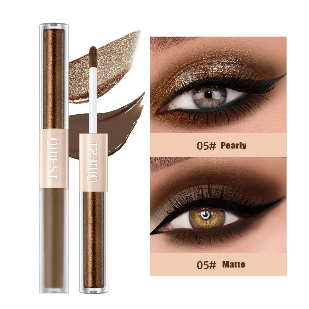 2 σε 1 Stick Pearly Matte Eyeshadow Cream Smooth Nude Eye Makeup Liquid Contour Shadow Stick Αδιάβροχο Shimmer High Light Pen — image 4