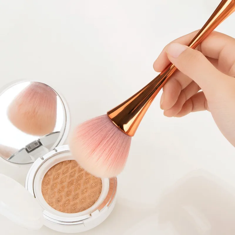 Pincéis de maquiagem profissional, pó de ouro rosado, blush, cabelo macio, limpador de pó grande para unhas, ferramenta de beleza cosmética para manicure — image 6