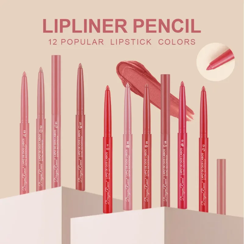 Lip Liner Αδιάβροχο μακράς διαρκείας Hook Line Lip Pencil Matte Beginner Automatic Lip Liner Bean Ενυδατικό Αντικολλητικό Cup Lips — image 5