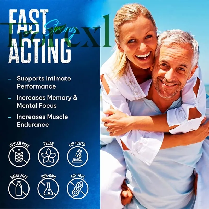 TonicBluPro Blue Pills Male Enhancing Supplements Support Stamina & Energy Natural Oyster & Ginseng Tablets — image 3
