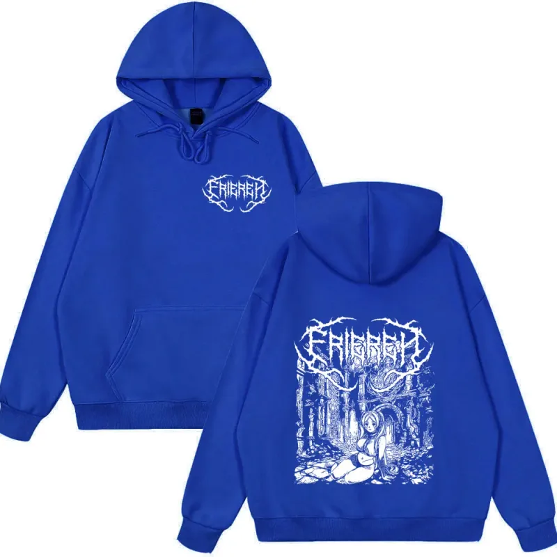 Anime Frieren: au-delà de la fin du voyage t-shirt Frieren Manga gothique sweat à capuche pour homme femmes vêtements vêtements d'hiver Style ample streetwear — image 10