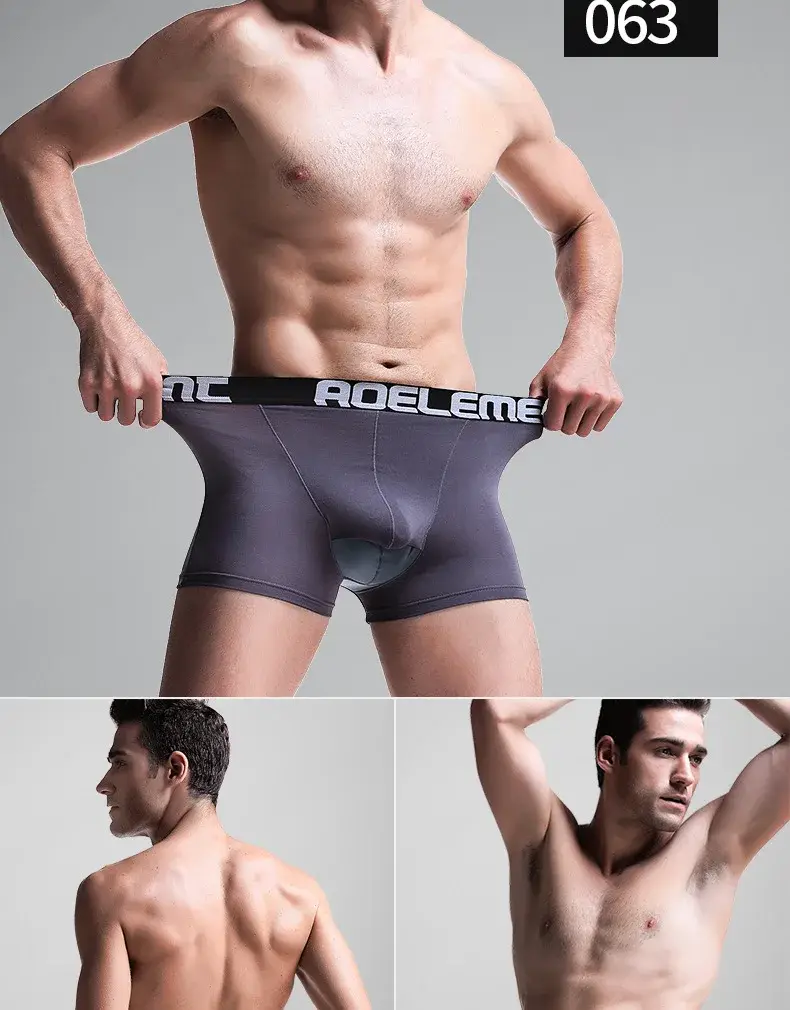 L-5XL Large Size Men Varicocele Underwear Scrotal Testicle Support Dual Pouch Boxer Spermatic Cord Bullet Separation Underpant — image 5