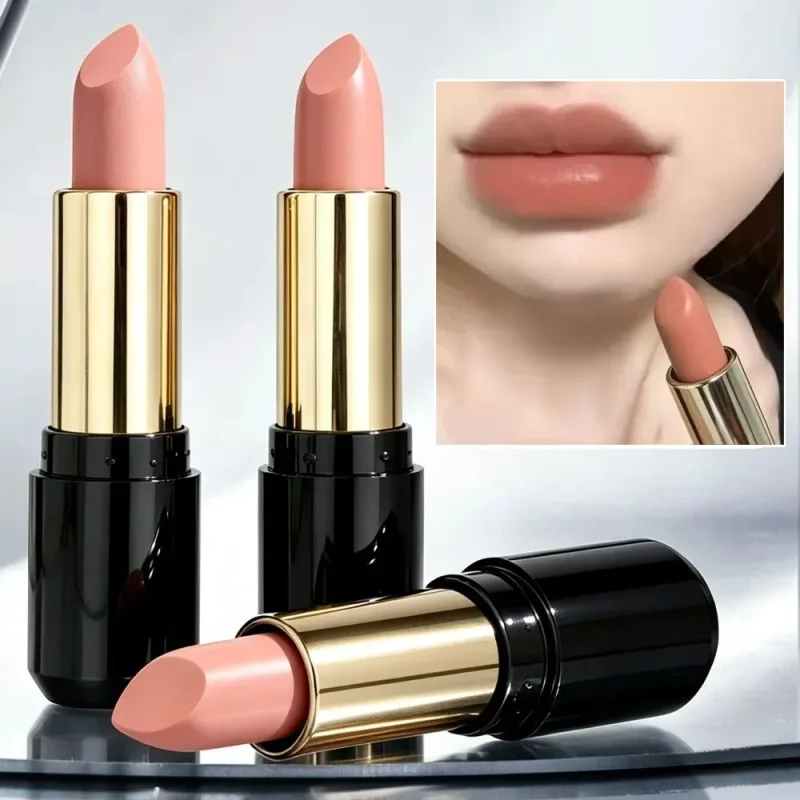Milk Tea Κανέλα Γυμνό Lip Stick Matte Ενυδατικό Lip Balm με υψηλή χρωστική που διαρκεί Απαλό βελούδινο χρώμα χειλιών καθημερινό φυσικό μακιγιάζ