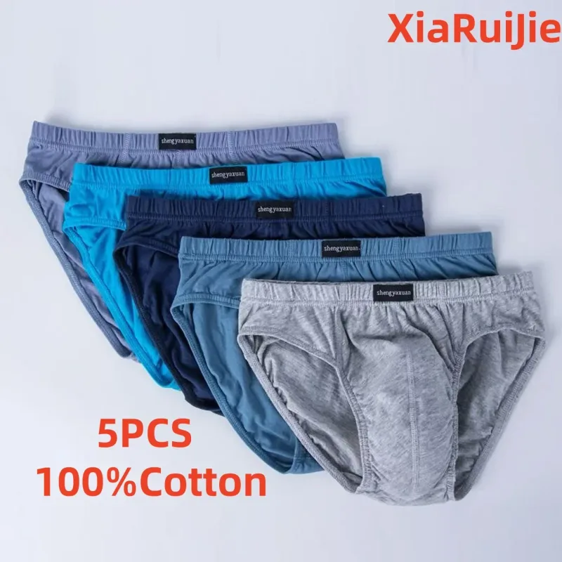 Cotton Underpants for Men Briefs Male Underwear Knickers Panties Pant Shorts Sexy Undies in Sizes XL to 6XL 2/3/4/5 Pcs/Lot — image 7