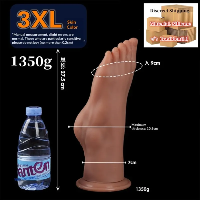 Huge Feet Style Anal Plug Big Silicone Ass ButtPlug Deep Masturbator Dildo Dilator Stimulator Anal Dildo Adult Sex Toy For Women