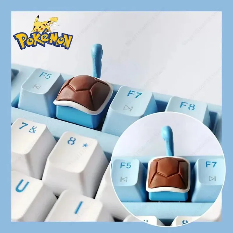 Pokemon Anime Cute Tail Keycaps Pikachu Gengar Eevee Keyboard Cap for Cross Shaft Μηχανικό πληκτρολόγιο 3D Resin Keycaps Το καλύτερο δώρο — image 8