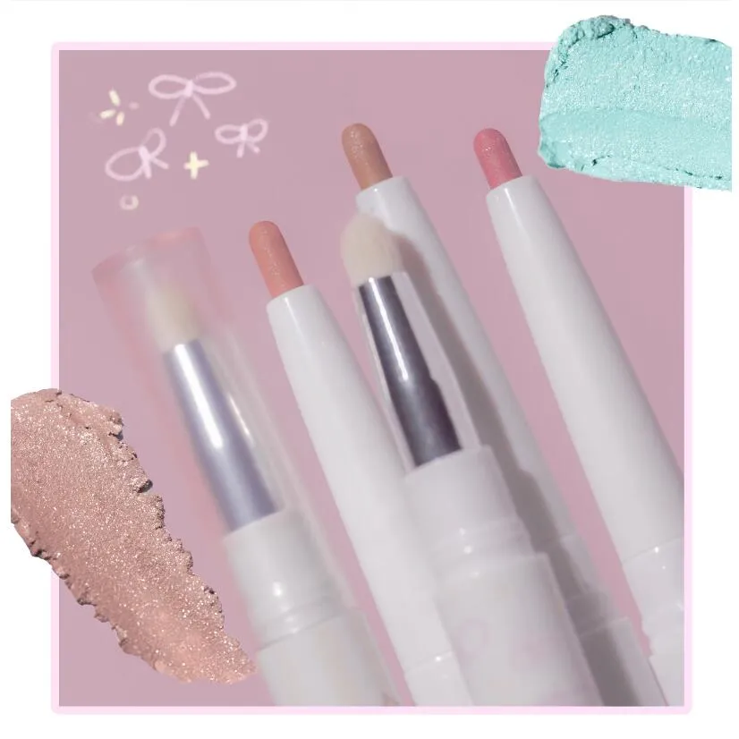 Eyeliner Gel Pen Double Head Silkworm Shadow Eye Shadow Σετ μολύβι για γυναίκες Waterline Waterline Waterproof Smudge Proof — image 5