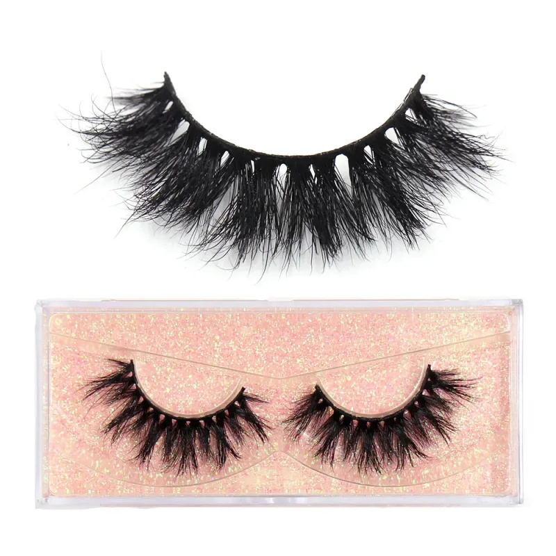 3D Mink Lashes Μαλακές τρίχες Ψεύτικες βλεφαρίδες Αφράτος όγκος Wispy Fake Lashes Extension Μακιγιάζ — image 26