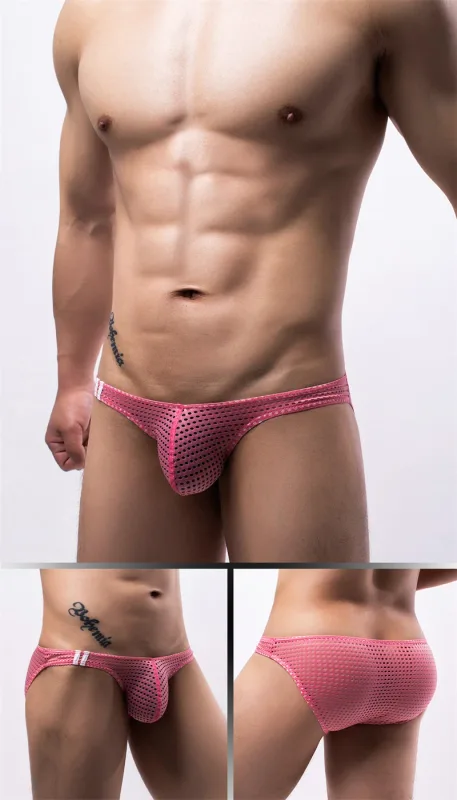 Men Briefs Summer Breathable Holes Underwear U Convex Thin Low Waist Men's Underwear Briefs Slip Underpants Calzoncillos — image 8