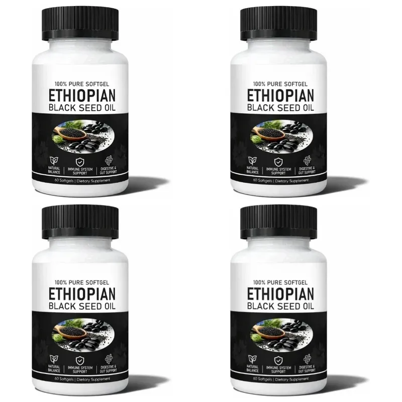 Ethiopian Black Seed Oil Organic Cold-Pressed Immune Support Supplement 60 Softgels for Joint Health & Antioxidant Protection — image 11