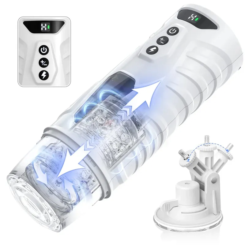 Automatic Male Masturbator Telescopic Rotation Masturbation with Suction Cup for Men Simulation Blowjob Piston Sex Toy for Men — image 11