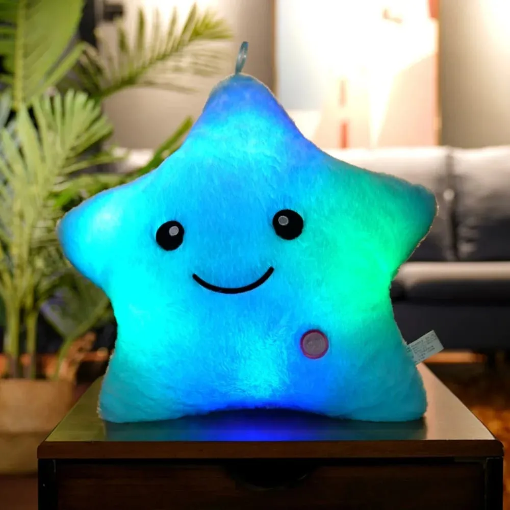 LED Electronic Star Plush Toy Soft Baby Kid Toys LED Star Doll Toy Home Decoration Star Soft Star Pillow — image 10