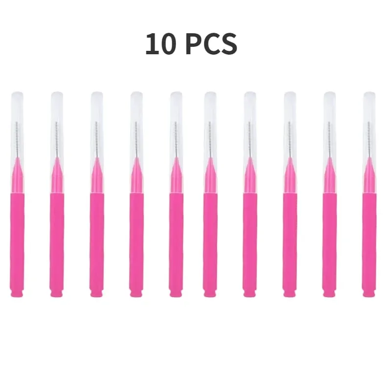 5/10/50PCS Mini Brush Brush Brow Perm Brush Brow Lifting Brushes Bendable Micro Eyelash Brush Applicators Tools — image 13
