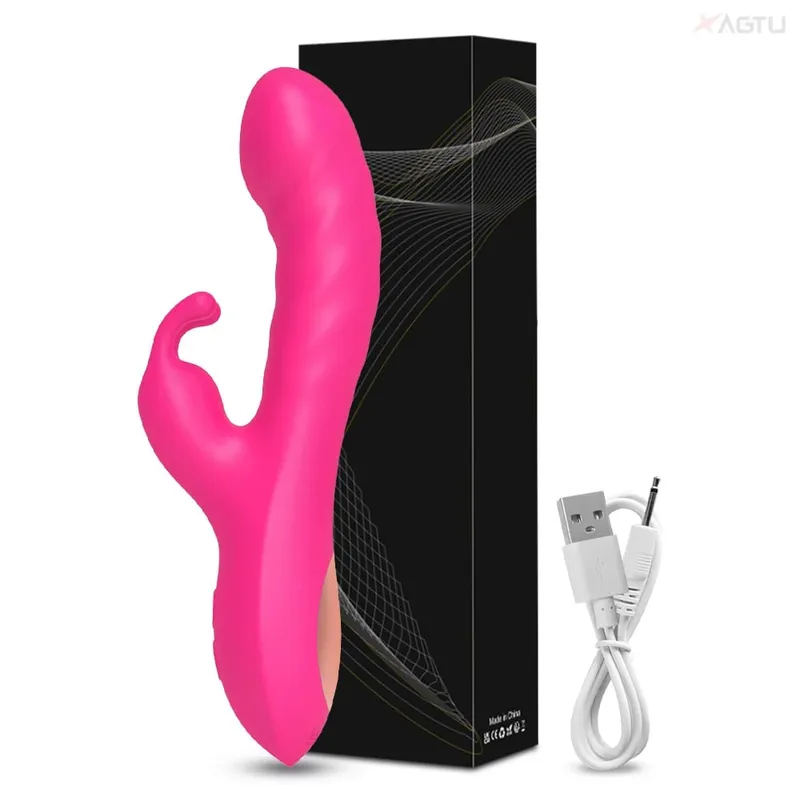 סיליקון G-Spot רטט רטט כפול דגדגן לעיסוי 10 מהירויות נטענת עמיד למים צעצוע מין תענוג לנשים — image 10