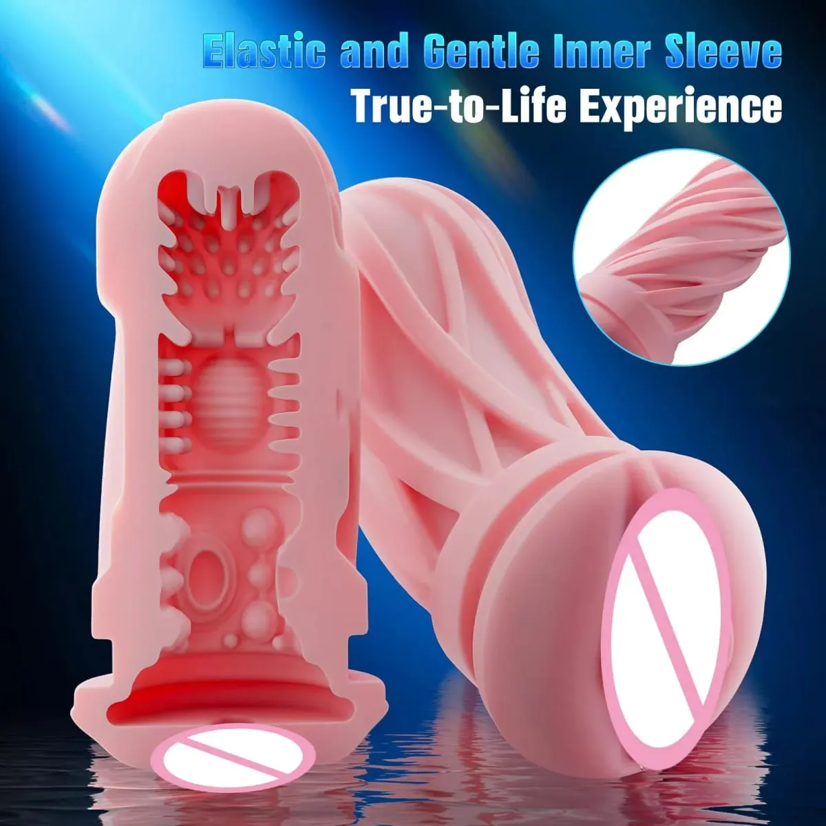 Leten Thrusting זכר אוננות כיס כוס דחף Stroker 5-Speed ​​מצבי מין קול מציצה גביע אוננות צעצוע מין לגברים