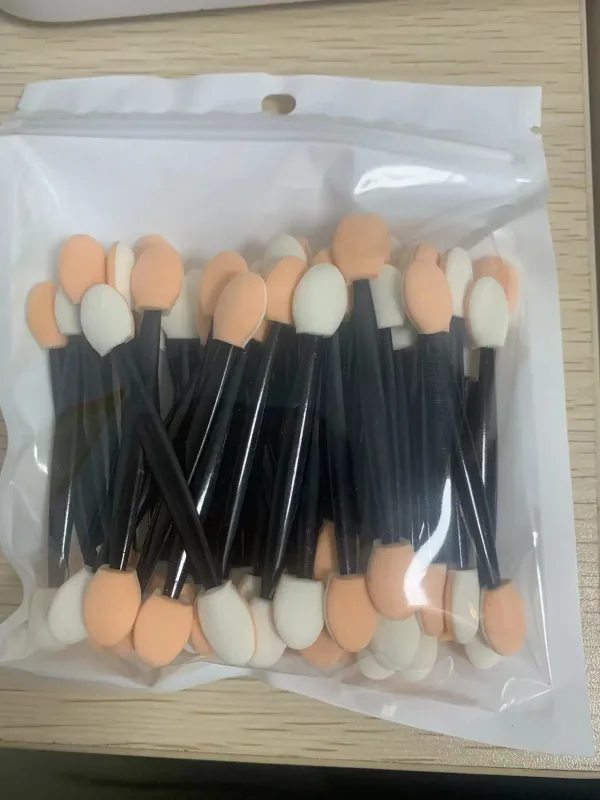 30/50/100PC Eye Shadow Brush Makeup Dual Sided Sponge Nylon Set Eye Shadow Brushes for Cosmetic Applicator Makeup Hot Μίας χρήσης
