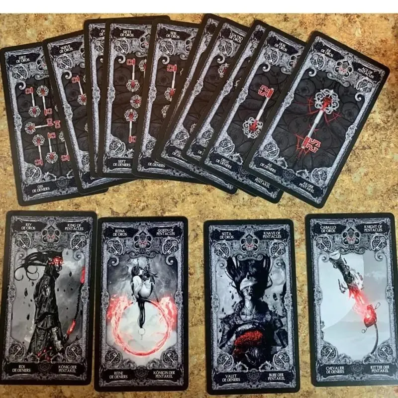 10.3*6cm XIII Dark Tarot Cards Deck Board Game English Mysterious Divination Fate — image 6