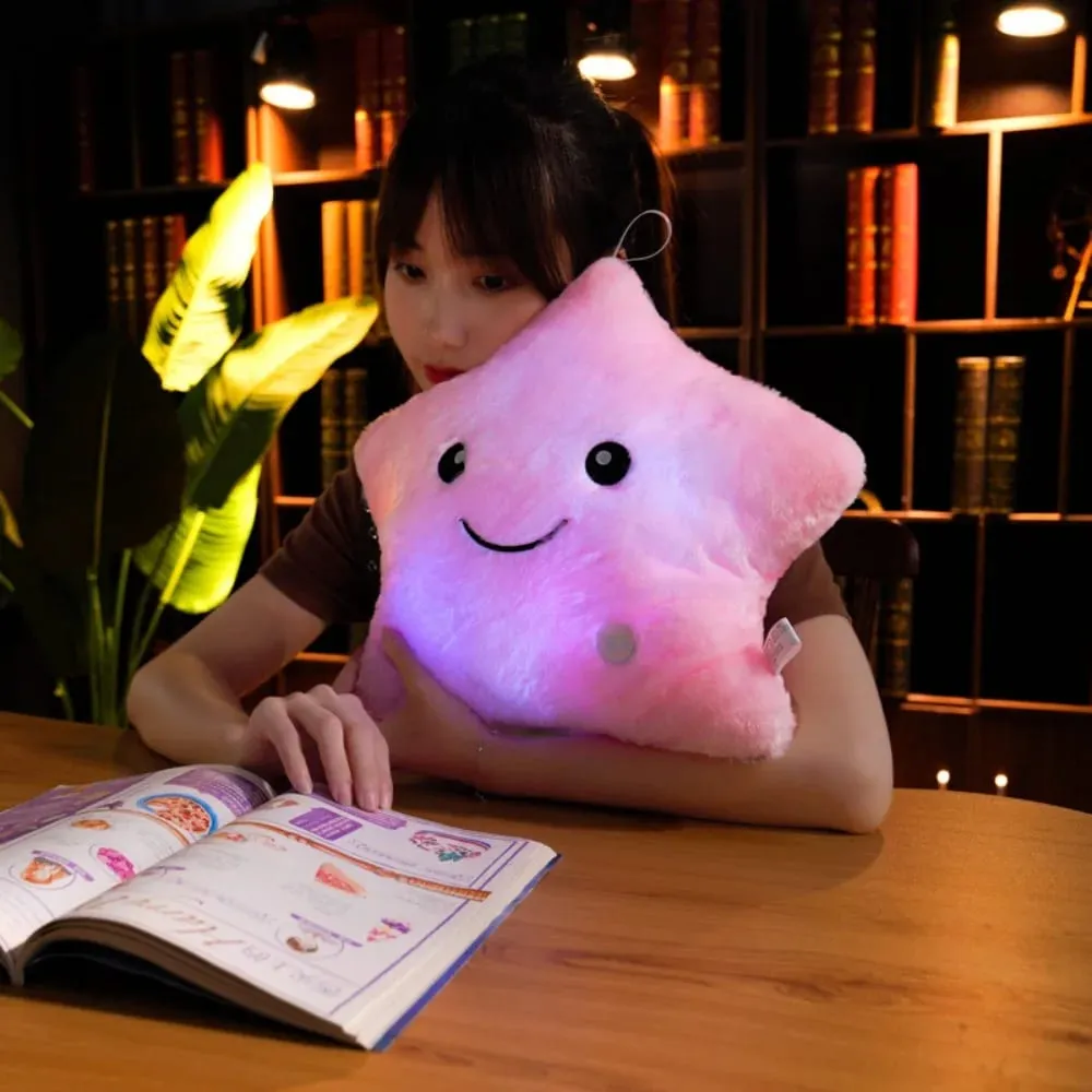 LED Electronic Star Plush Toy Soft Baby Kid Toys LED Star Doll Toy Home Decoration Star Soft Star Pillow — image 5
