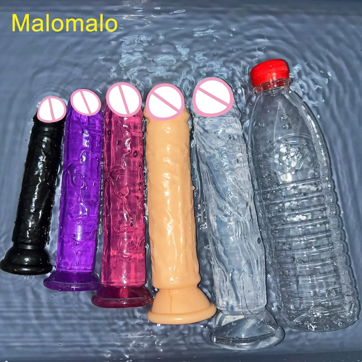 Barato 5 colores pequeño consolador transparente ventosa gelatina pene mujeres erótico sexo Anal juguetes clítoris suave masturbadores vaginales pene — image 2
