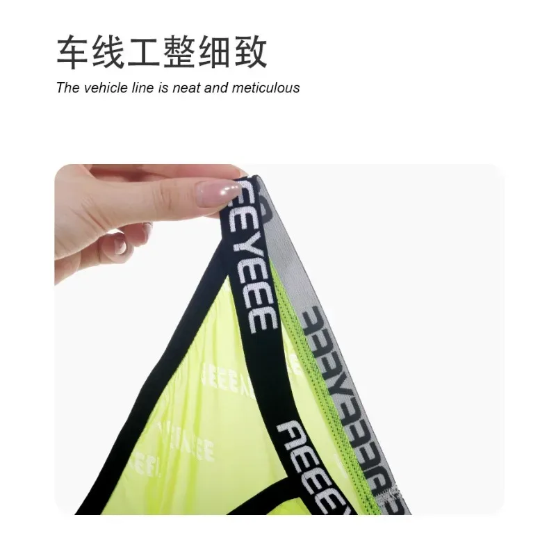Sexy Mens Underwear Ice Silk U Convex Men Briefs Slit Thin Breathable Transparent Man Panties Low Waist Slip Homme Трусы Мужские — image 11