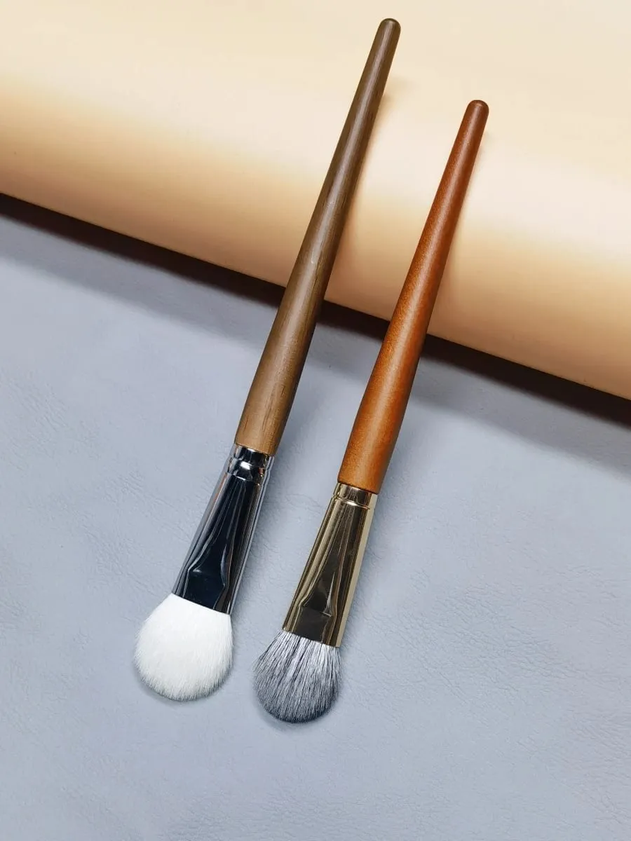Natural Hair Blush Brush Face Highlighter Shadow Makeup Brushes Natural Goat Hairs Bronzer Pro Essential Cosmetic Tools — image 6