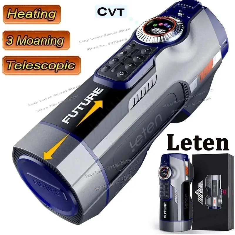 Leten 708 Future High Speed Automatic Telescopic Male Masturbator Vagina Real Pussy Heating Moaning Masturbation Sex Toy For Men — image 2
