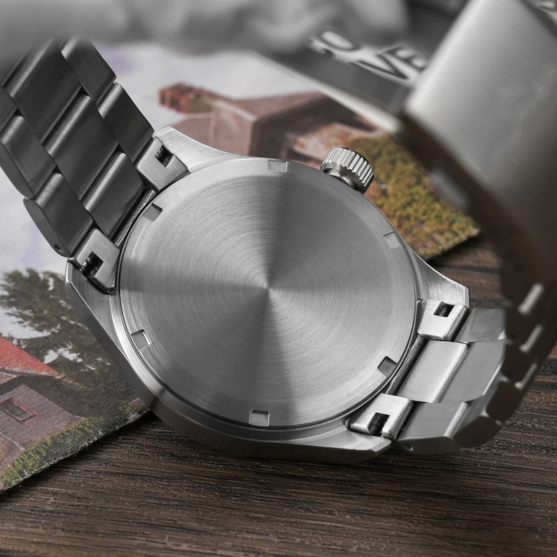 Militado ML08 Quartz Watch VH31 Movement Steel Strip Sapphire Crystal Vintage Watch 10Bar Waterproof BGW9 Luminous Mens Watch