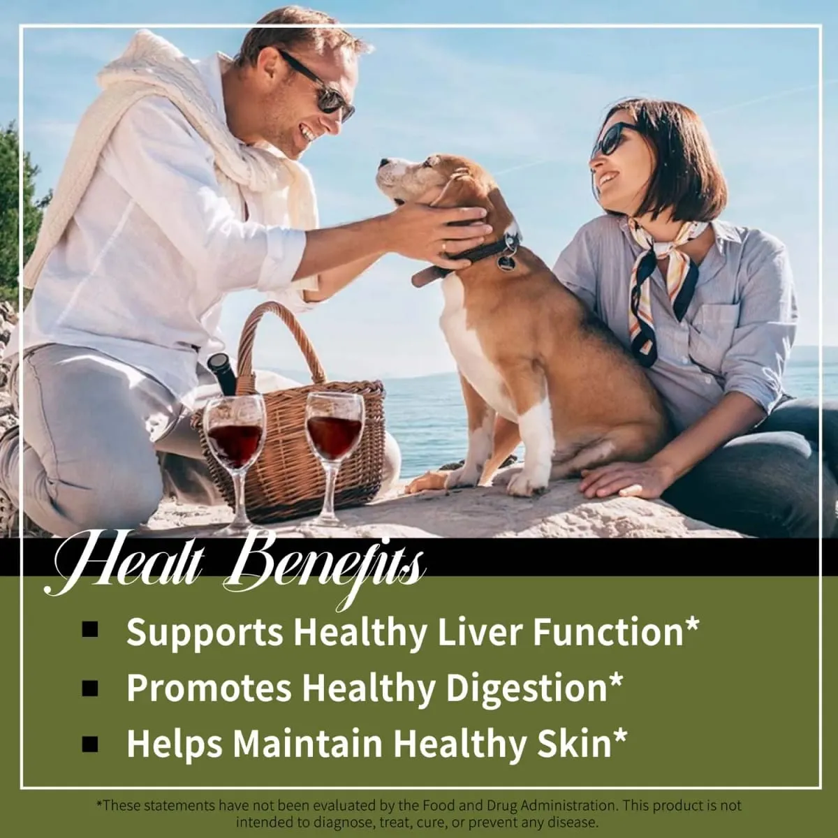 Milk Thistle Dandelion Root Supplement - Liver Health Support Antioxidant Support Detoxification 120 Capsules
