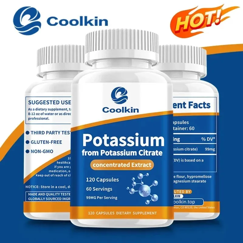 Natural Potassium Citrate - Supports Electrolyte Balance and Normal PH Non-GMO and Gluten-free Absorbable Potassium Supplement — image 1