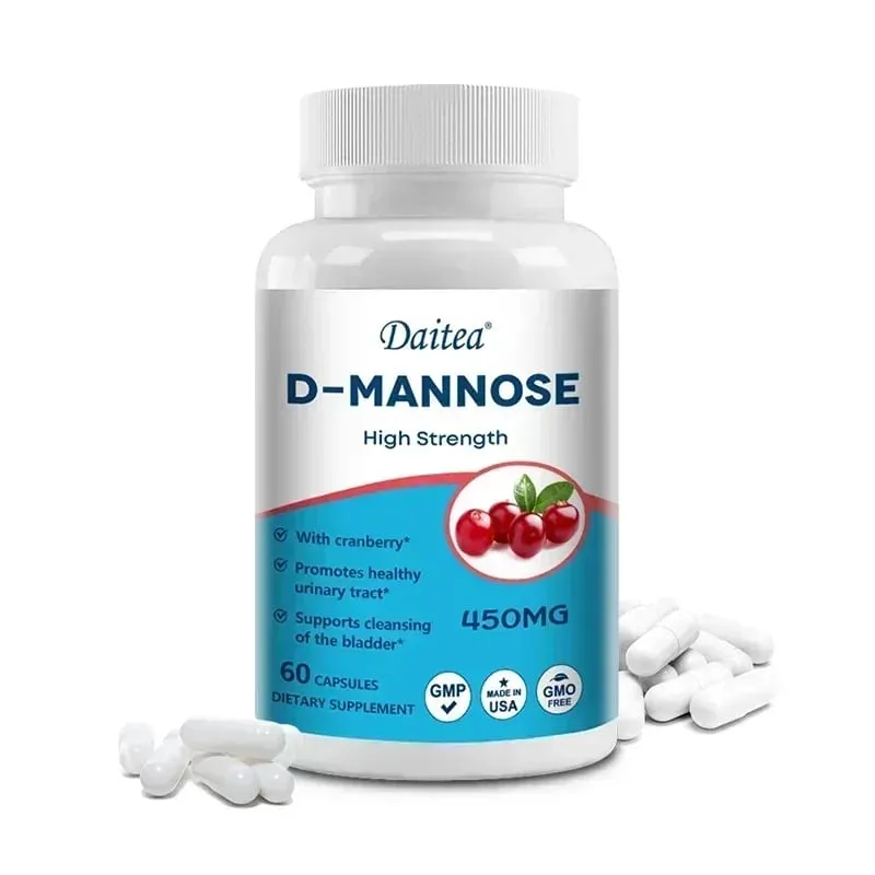 קפסולות D-Mannose - עם תמצית חמוציות של 1000 מ"ג - מנקה משחרר רעלים תומך בבריאות דרכי השתן — image 8